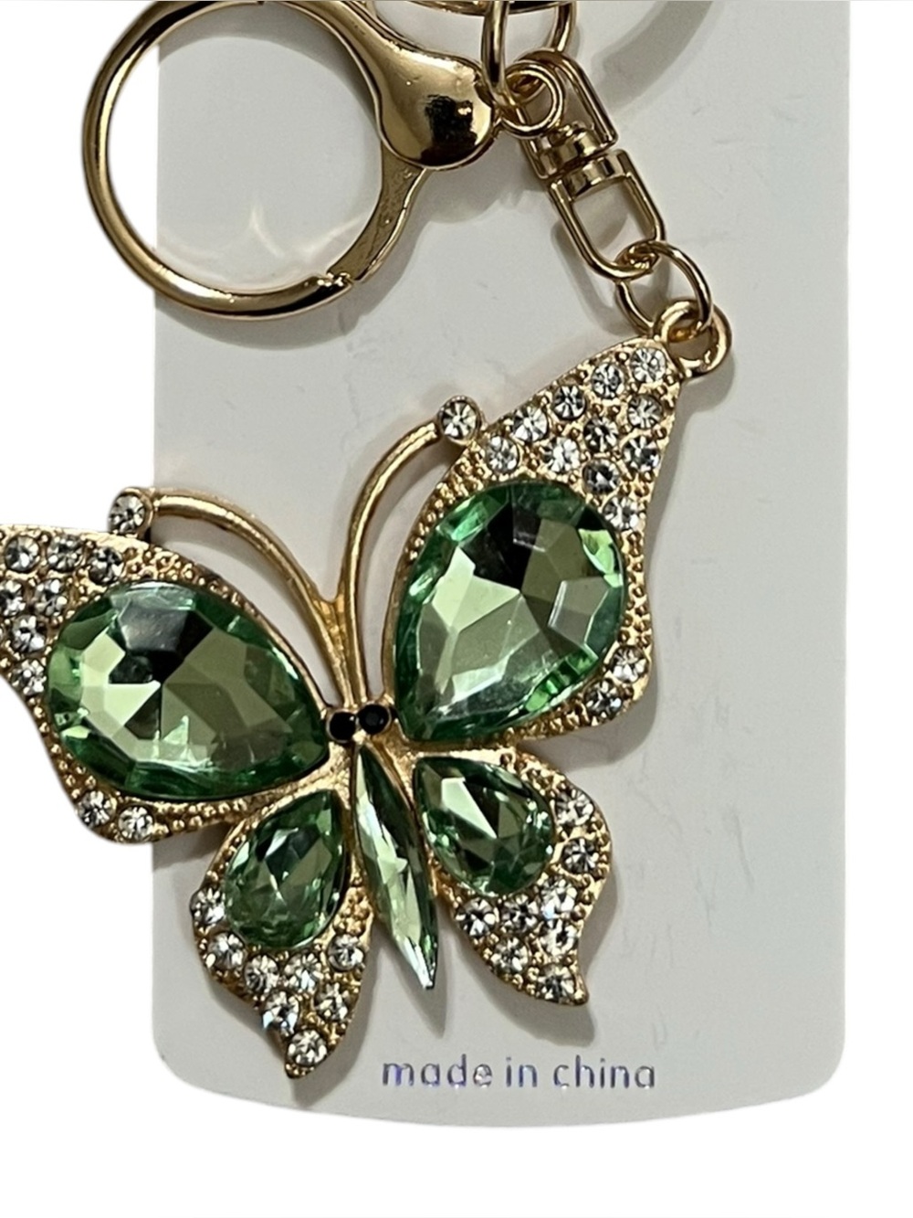 2pc Rhinestone‎ Butterfly Bag Charm/Keychain - Picture 2 of 2